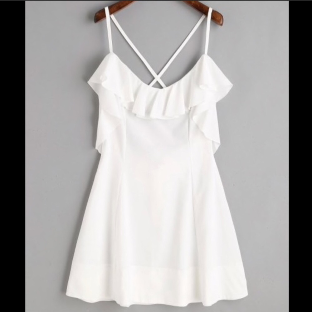 white super cute zaful dress!!!